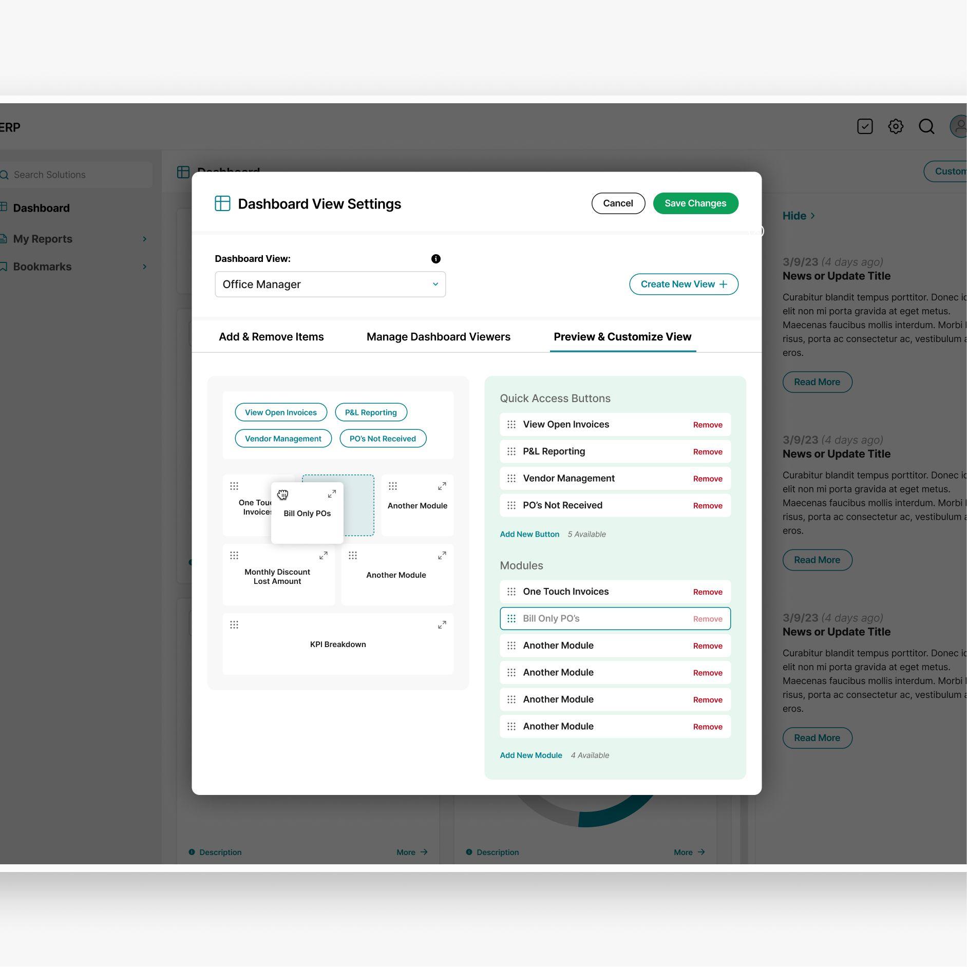 Premier modal overlay