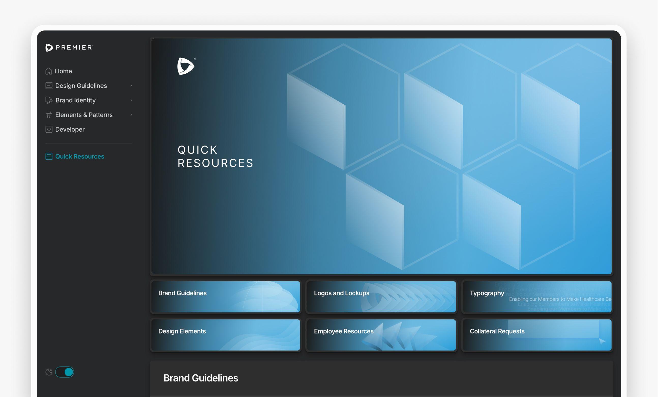 Premier Design System Website